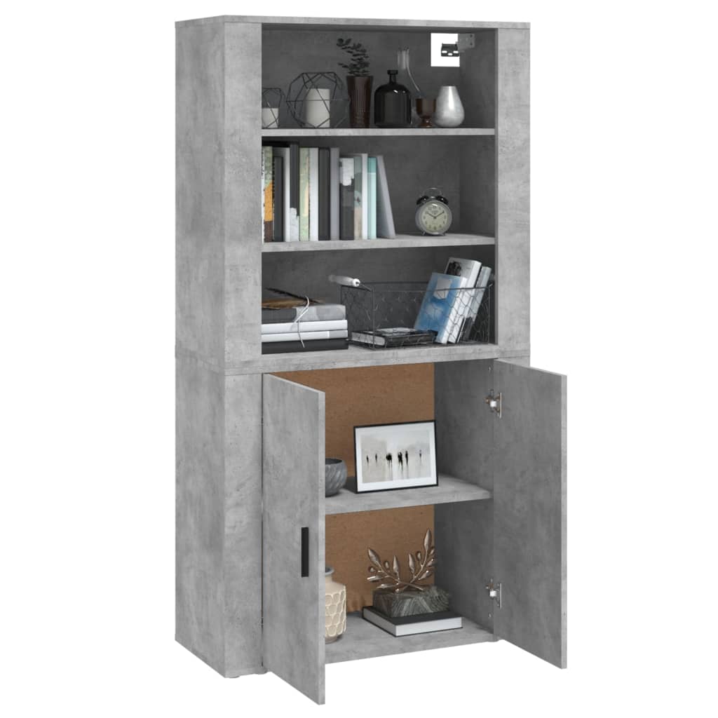 Buffet haut Gris béton Bois d'ingénierie - XIOS