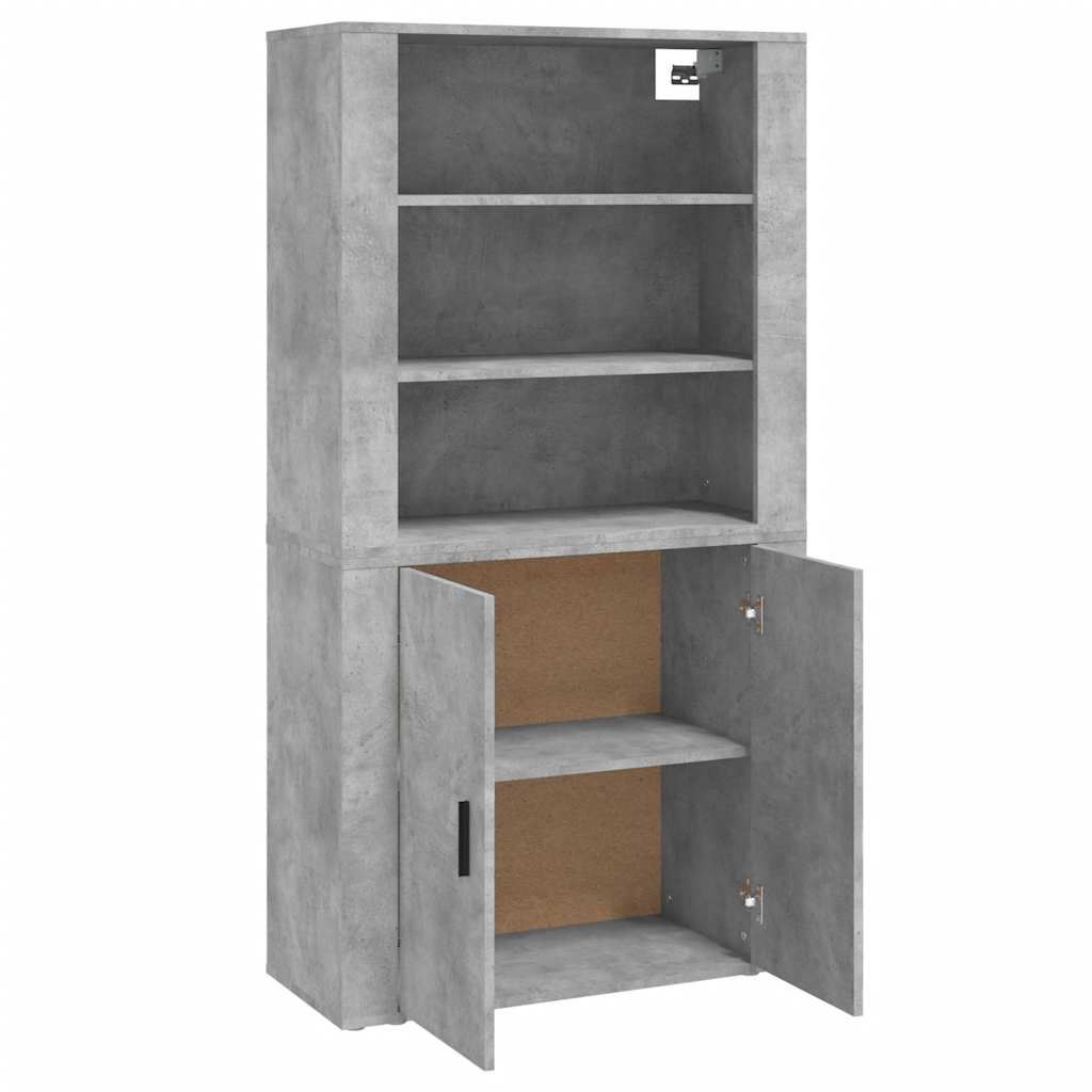Buffet haut Gris béton Bois d'ingénierie - XIOS
