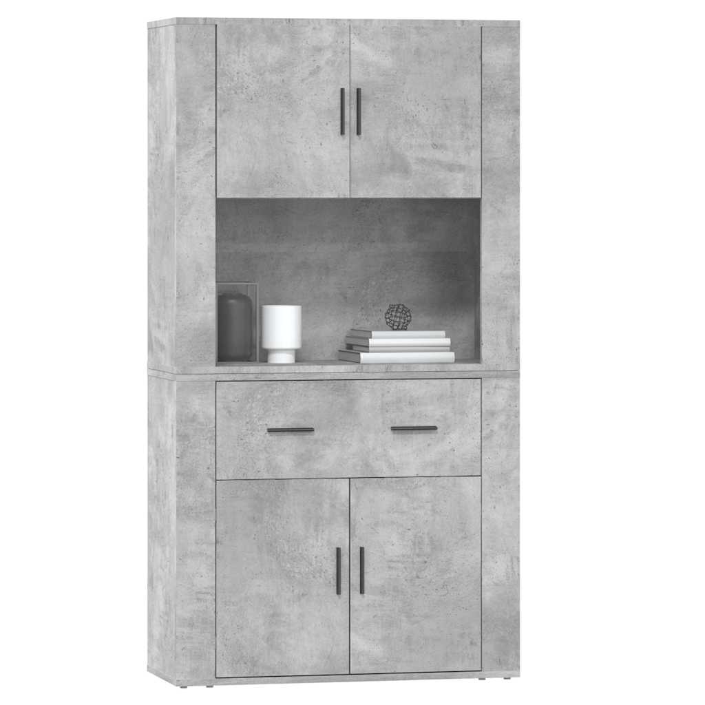 Buffet haut Gris béton Bois d'ingénierie - XIOS