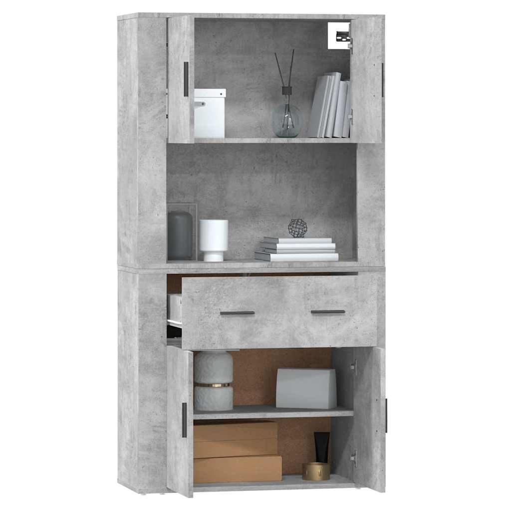Buffet haut Gris béton Bois d'ingénierie - XIOS