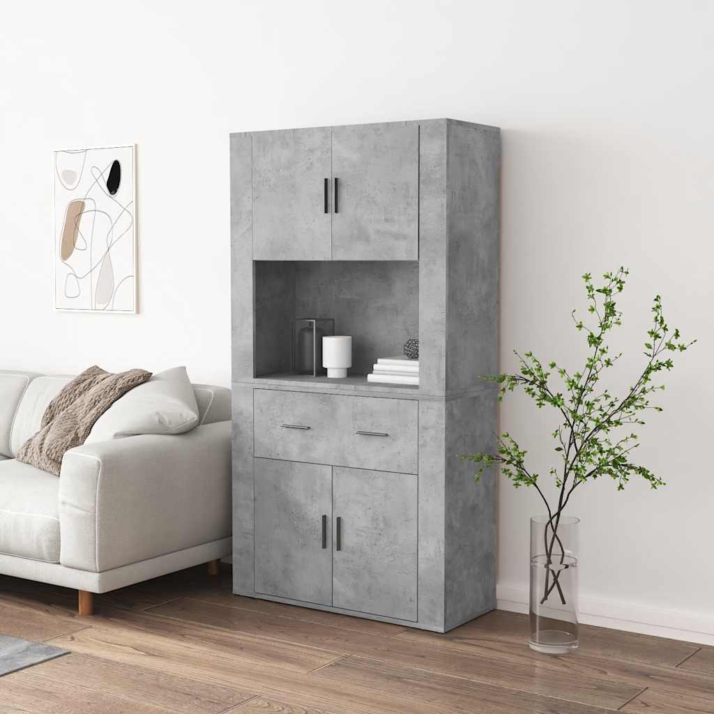 Buffet haut Gris béton Bois d'ingénierie - XIOS