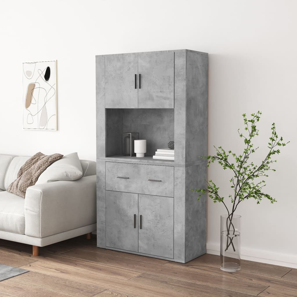 Buffet haut Gris béton Bois d'ingénierie - XIOS
