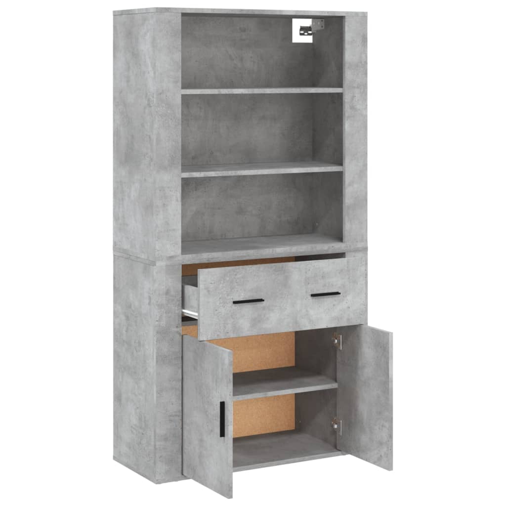 Buffet haut Gris béton Bois d'ingénierie - XIOS