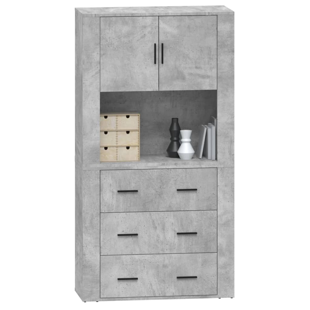 Buffet haut Gris béton Bois d'ingénierie - XIOS