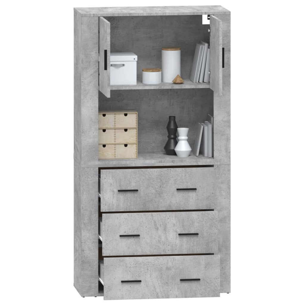 Buffet haut Gris béton Bois d'ingénierie - XIOS