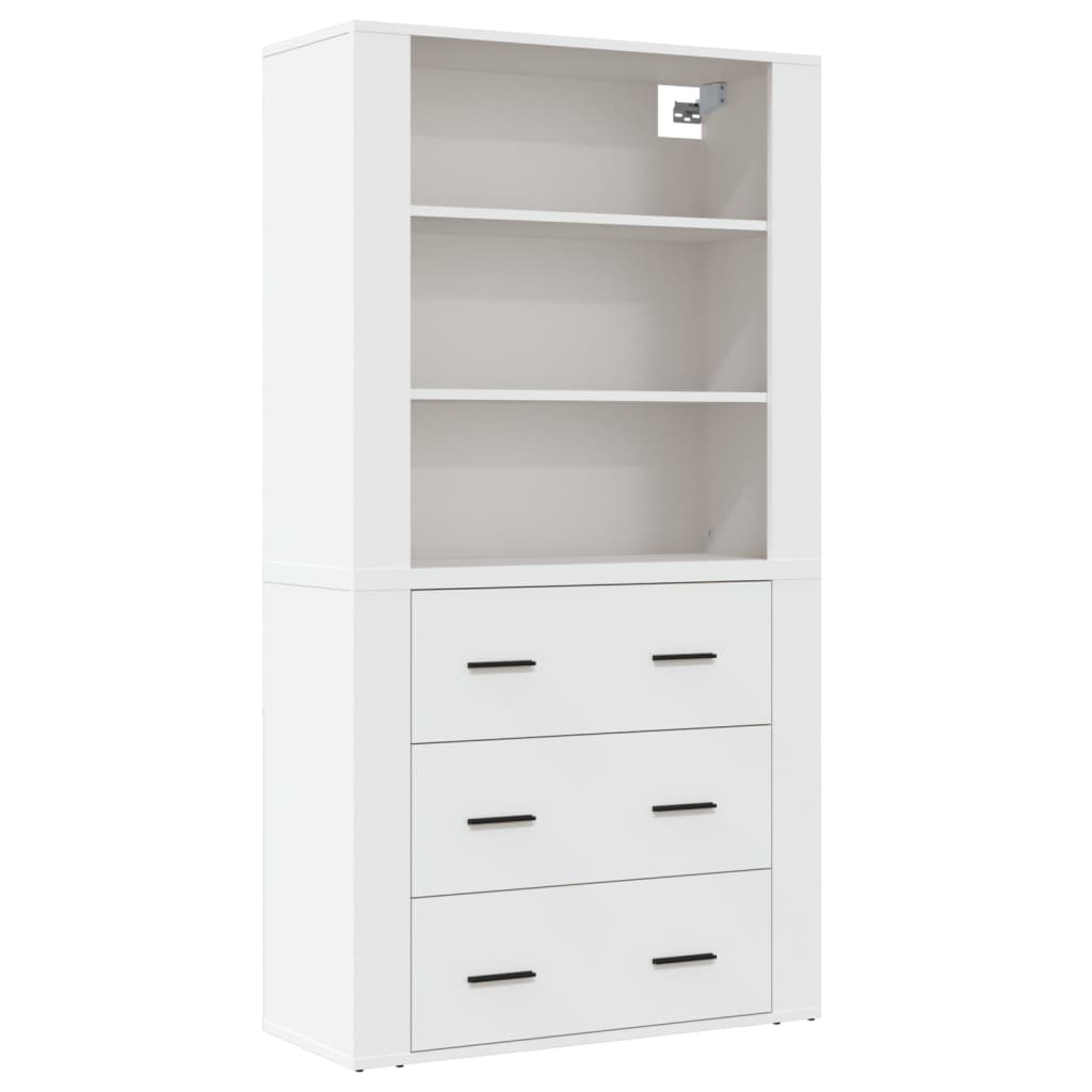 Buffet haut Blanc Bois d'ingénierie