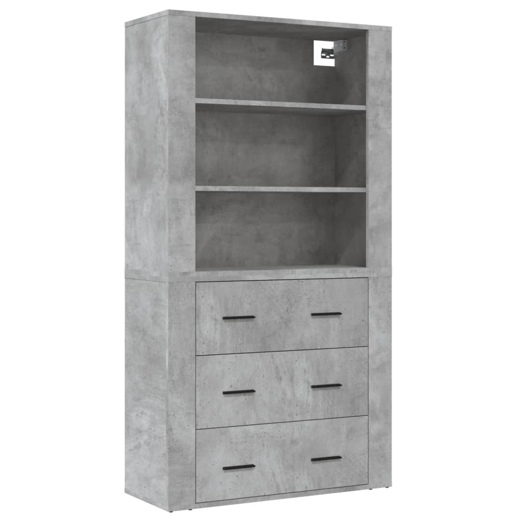 Buffet haut Gris béton Bois d'ingénierie - XIOS