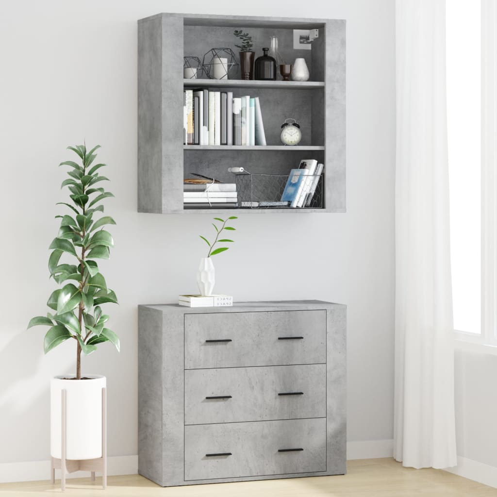 Buffet haut Gris béton Bois d'ingénierie - XIOS