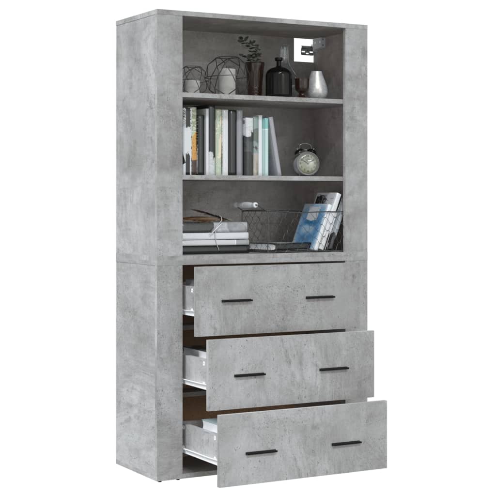 Buffet haut Gris béton Bois d'ingénierie - XIOS