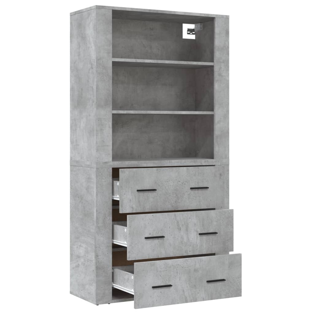 Buffet haut Gris béton Bois d'ingénierie - XIOS