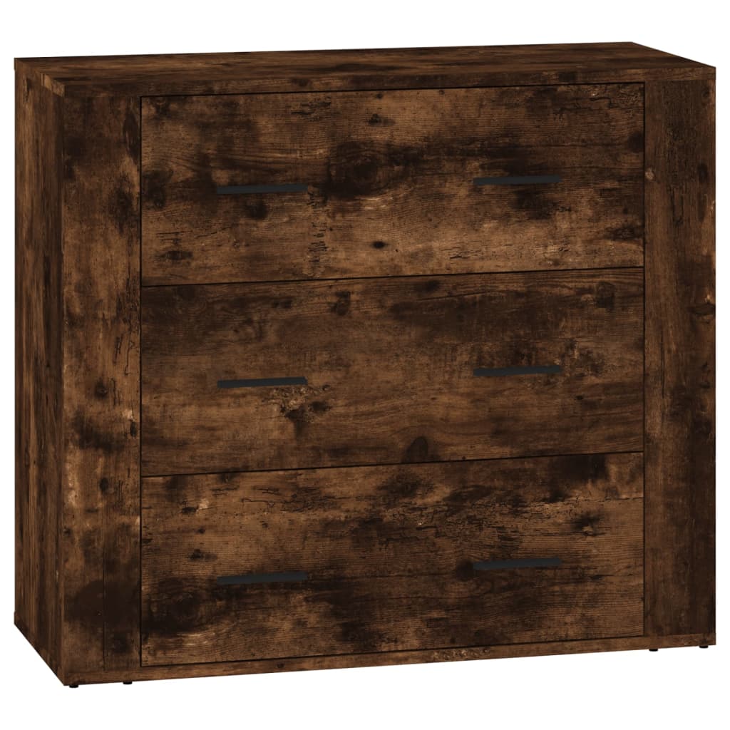 Buffets 3 pcs Chêne fumé Bois d'ingénierie - XIOS