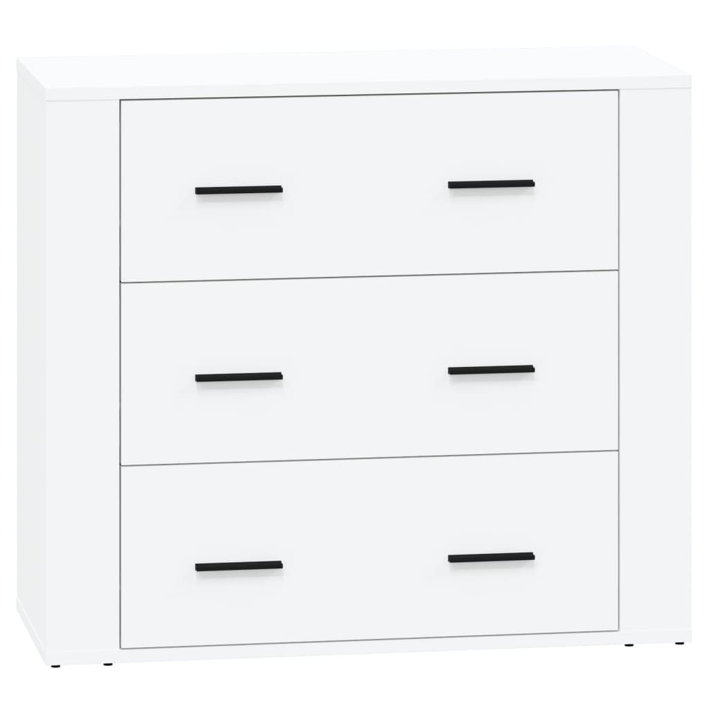 Buffets 2 pcs blanc bois d'ingénierie - XIOS