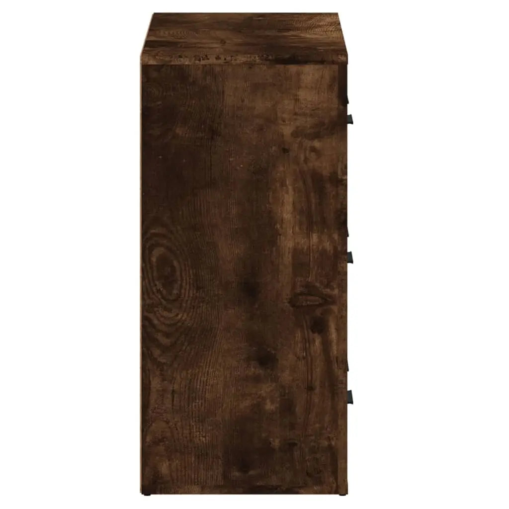 Buffets 2 pcs chêne fumé bois d’ingénierie - XIOS