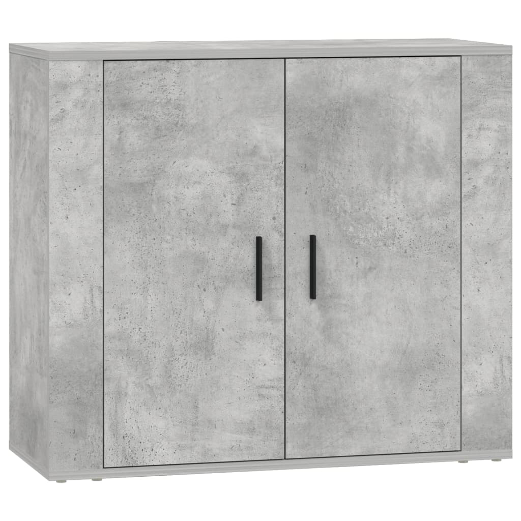 Buffets 3 pcs gris béton bois d'ingénierie - XIOS