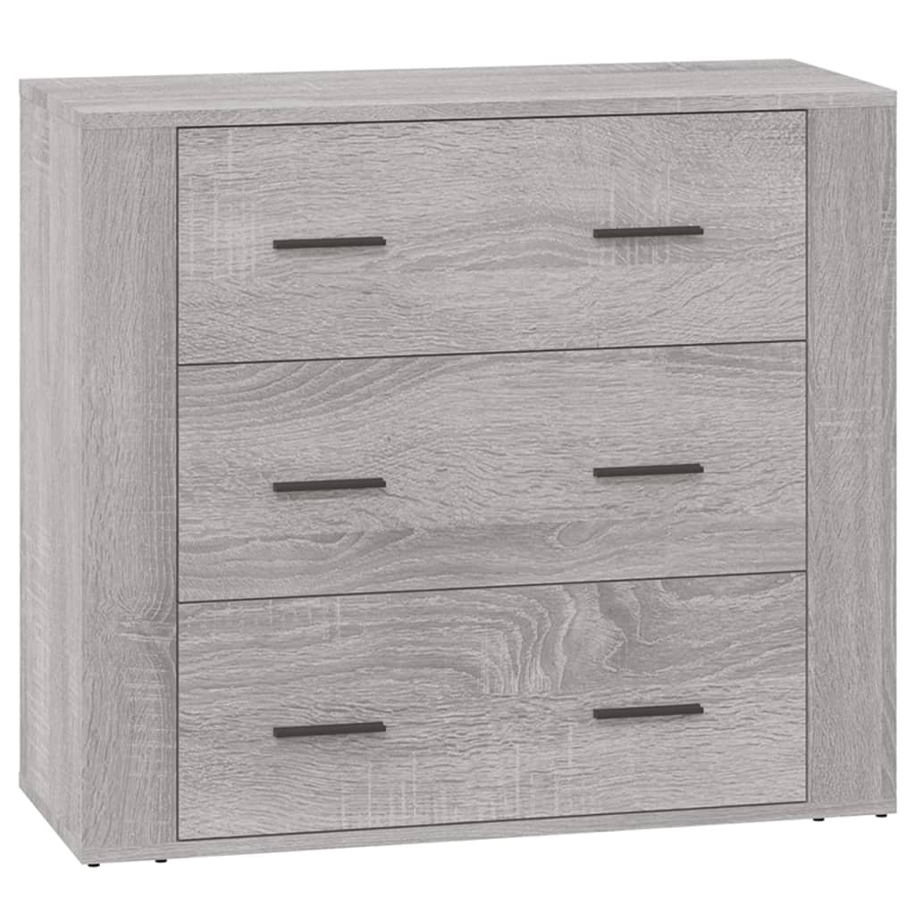 Buffets 3 pcs Sonoma gris Bois d'ingénierie - XIOS