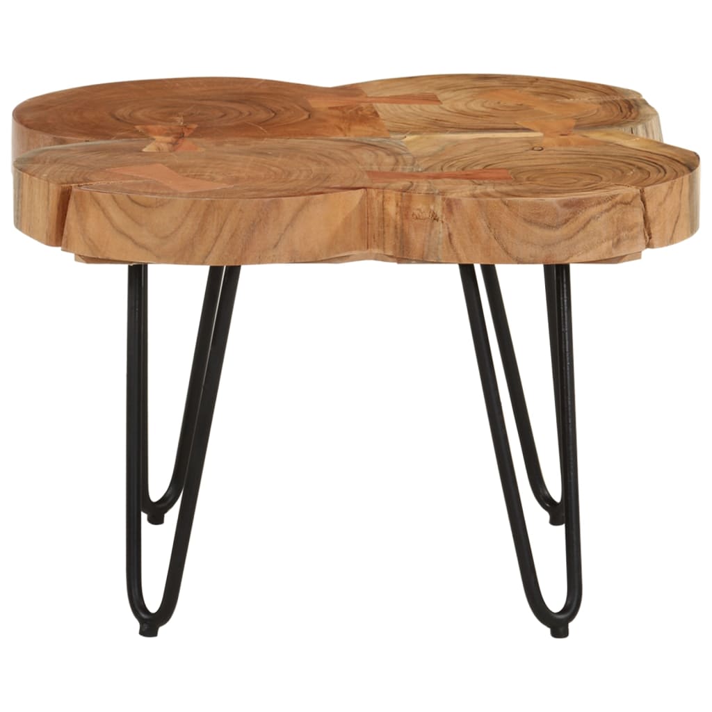 Table basse 36 cm 4 troncs bois d'acacia massif - XIOS