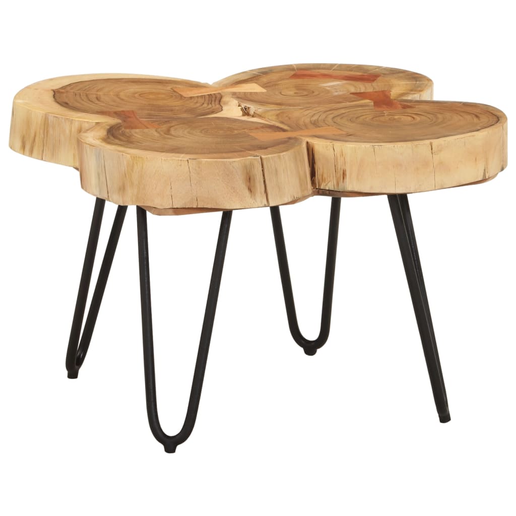 Table basse 36 cm 4 troncs bois d'acacia massif - XIOS