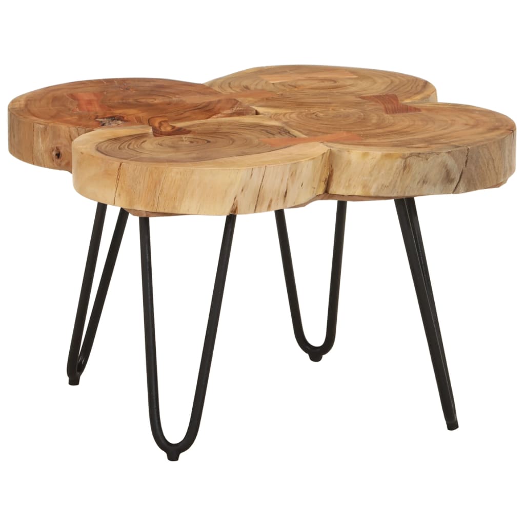 Table basse 36 cm 4 troncs bois d'acacia massif - XIOS