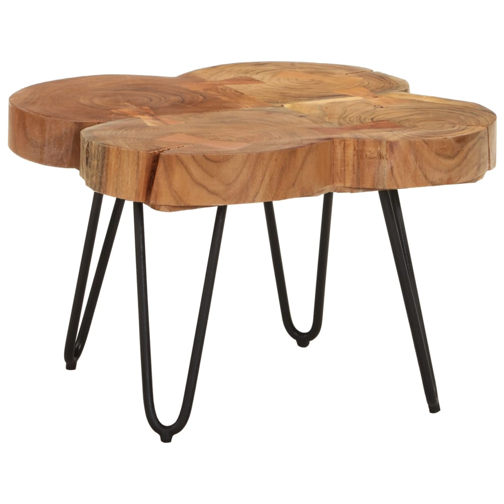 Table basse 36 cm 4 troncs bois d'acacia massif - XIOS