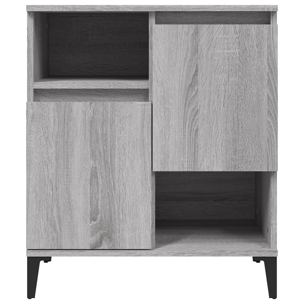 Buffets 2 pcs sonoma gris 60x35x70 cm bois d'ingénierie - XIOS