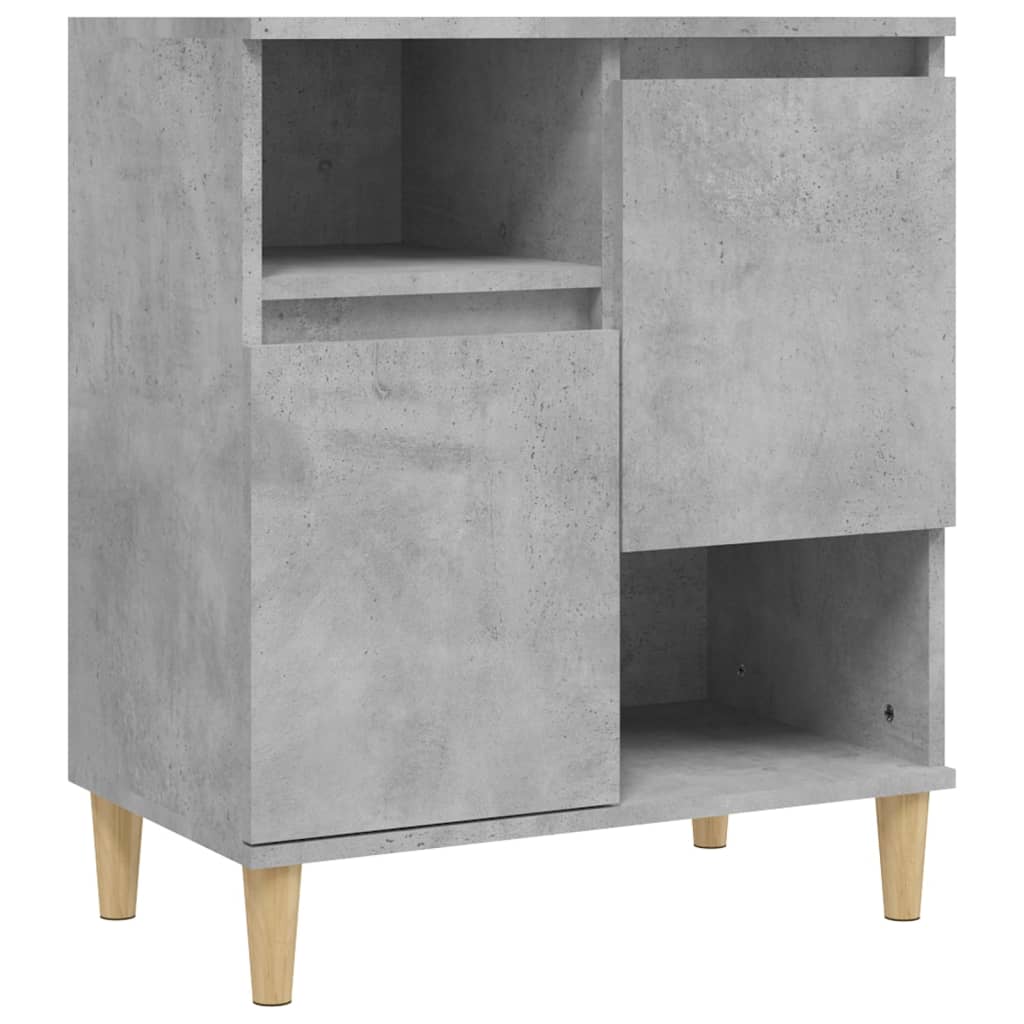 Buffets 3 pcs gris béton 60x35x70 cm bois d'ingénierie - XIOS