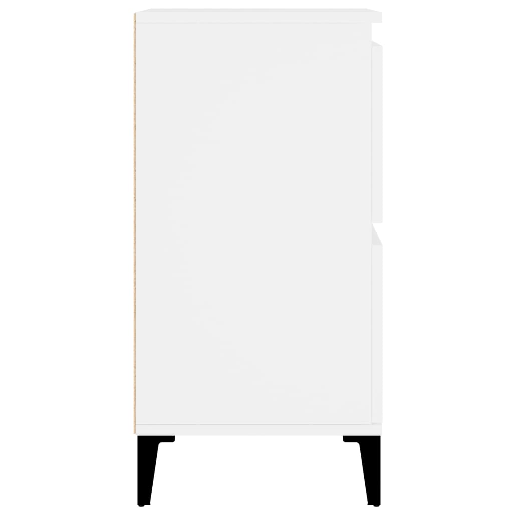 Buffets 2 pcs blanc 60x35x70 cm bois d'ingénierie - XIOS