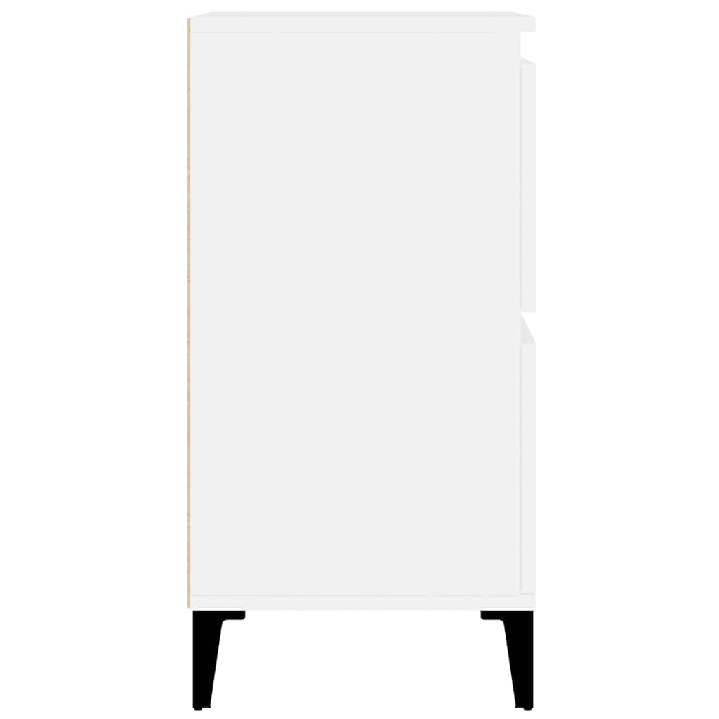 Buffets 3 pcs blanc 60x35x70 cm bois d'ingénierie - XIOS