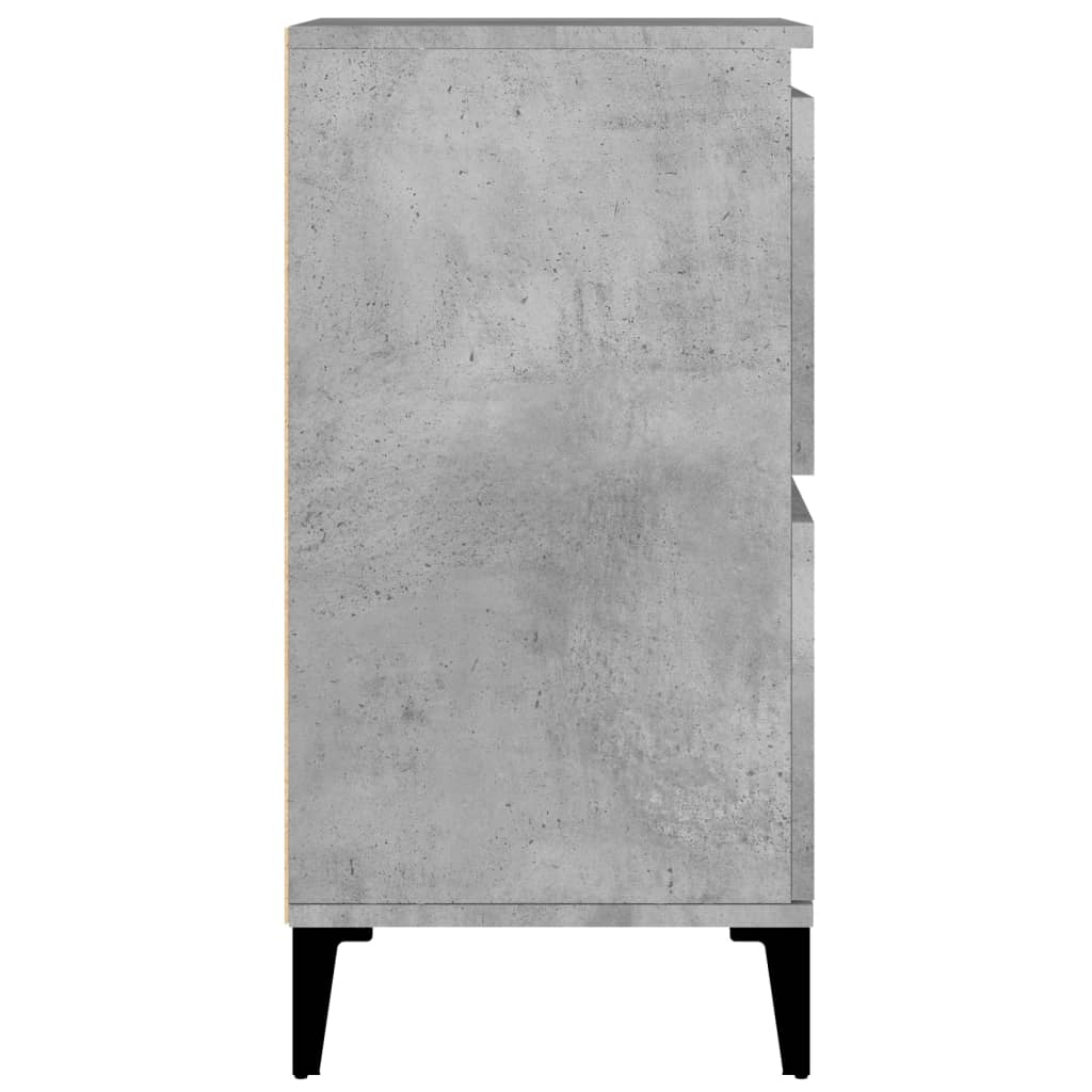 Buffets 3 pcs gris béton 60x35x70 cm bois d'ingénierie - XIOS