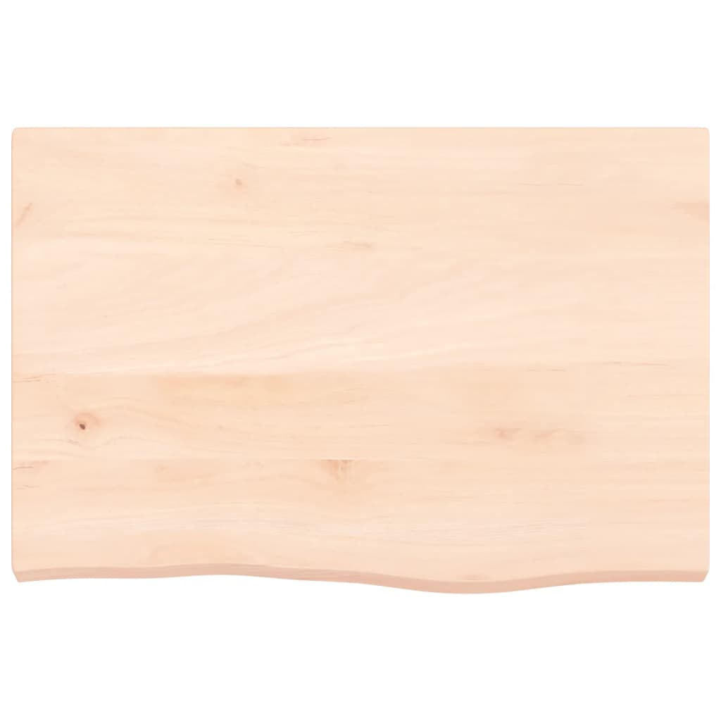 Dessus de table 60x40x(2-4) cm bois de chêne massif non traité - XIOS
