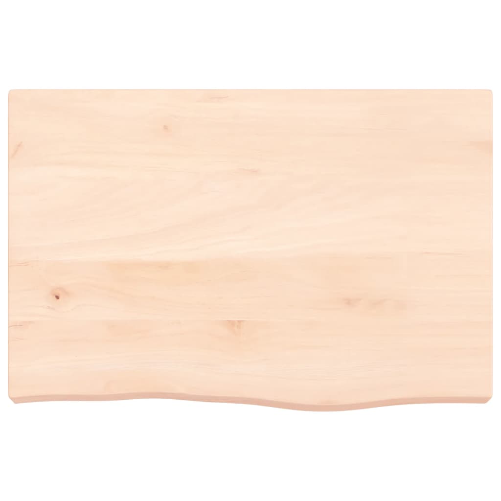 Dessus de table 60x40x(2-6) cm bois de chêne massif non traité - XIOS