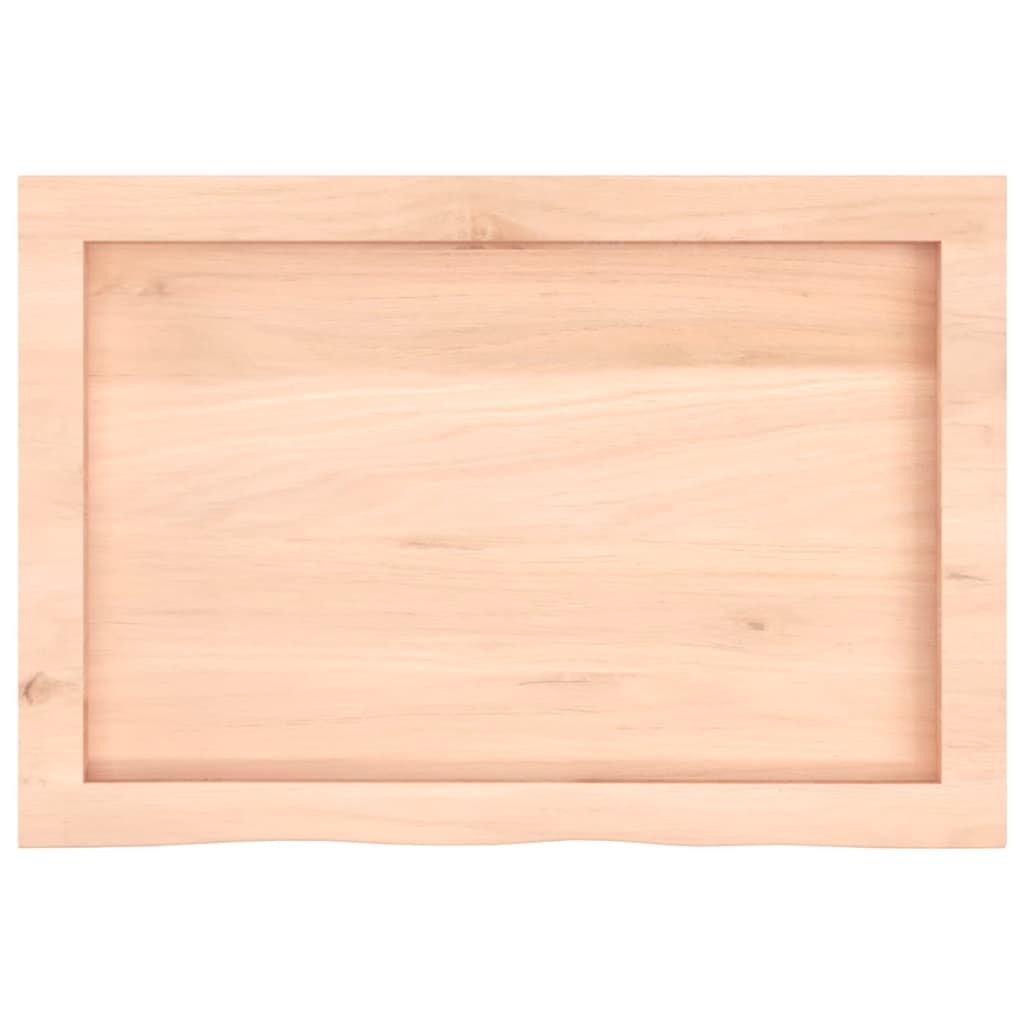 Dessus de table 60x40x(2-6) cm bois de chêne massif non traité - XIOS
