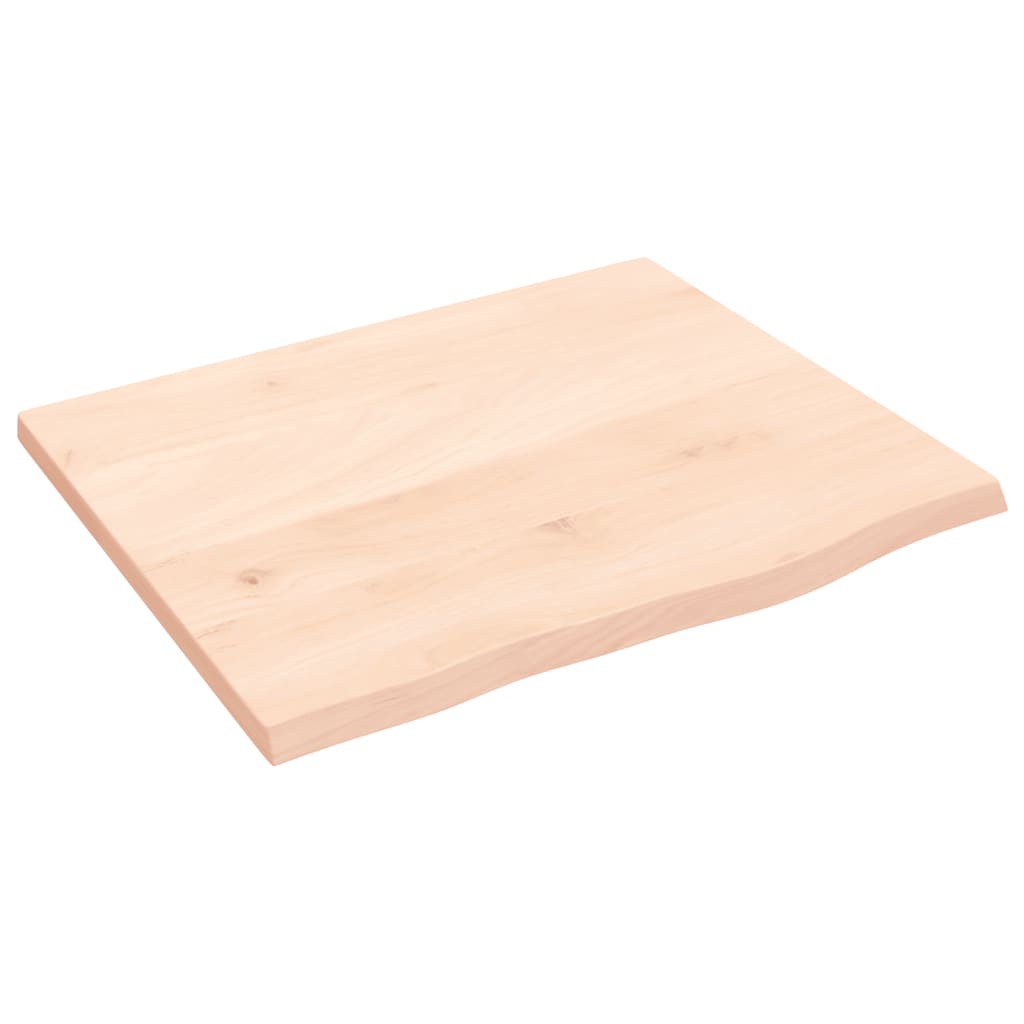 Dessus de table 60x50x2 cm bois de chêne massif non traité - XIOS