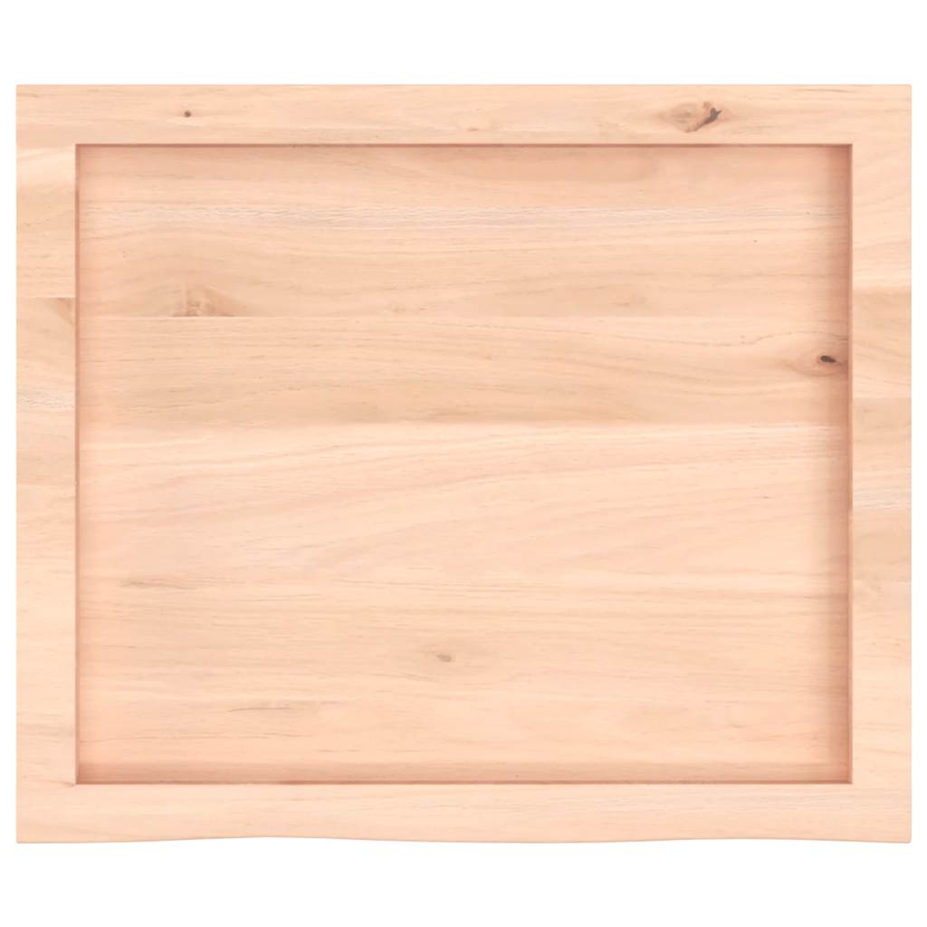 Dessus de table 60x50x(2-4) cm bois de chêne massif non traité - XIOS