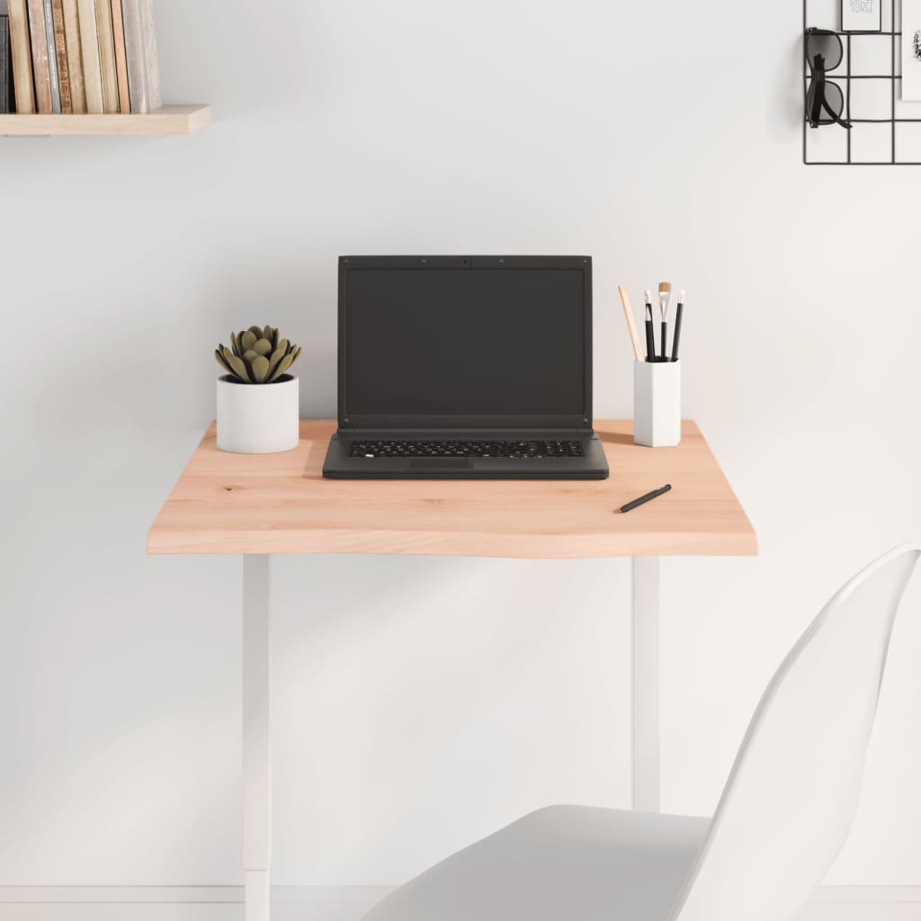 Dessus de table 60x60x2 cm bois de chêne massif non traité - XIOS