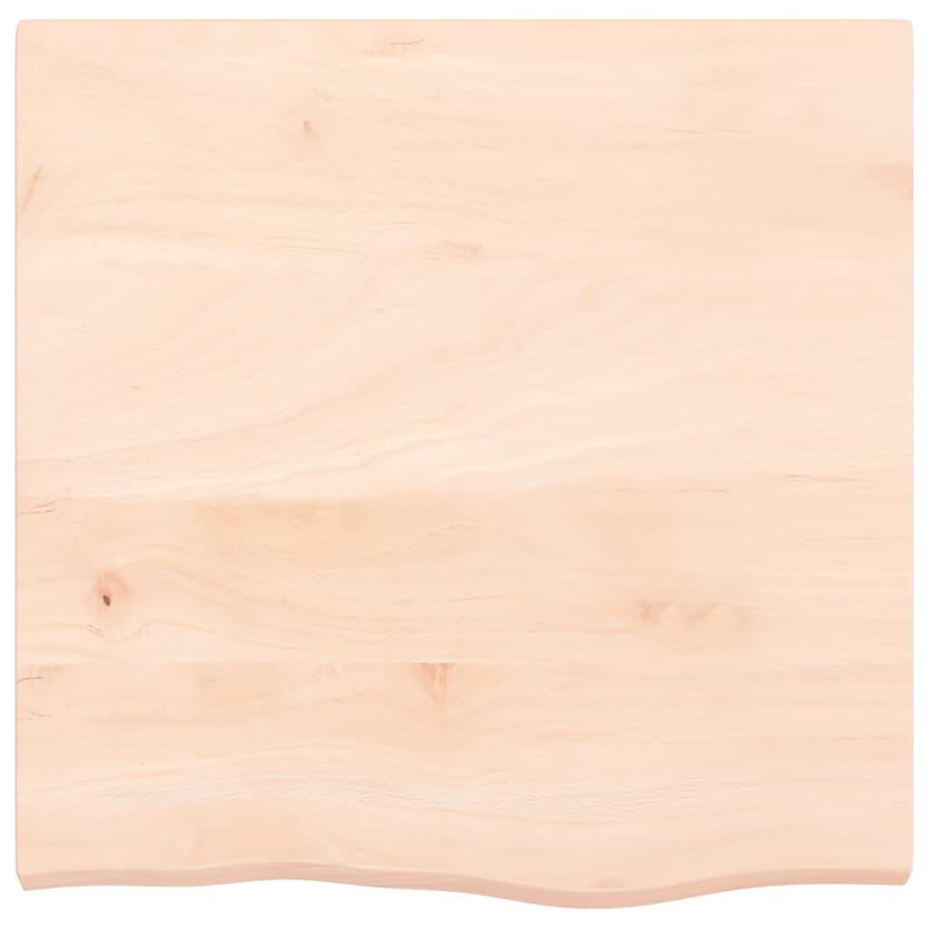 Dessus de table 60x60x(2-4) cm bois de chêne massif non traité - XIOS