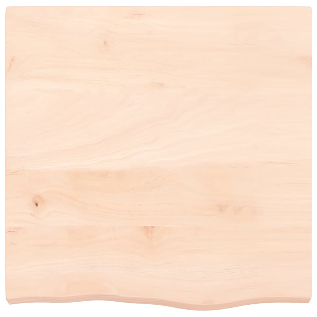 Dessus de table 60x60x(2-6) cm bois de chêne massif non traité - XIOS