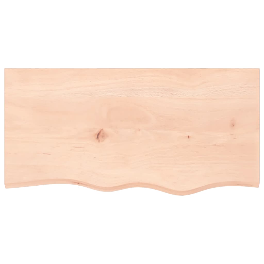 Dessus de table 80x40x2 cm bois de chêne massif non traité - XIOS