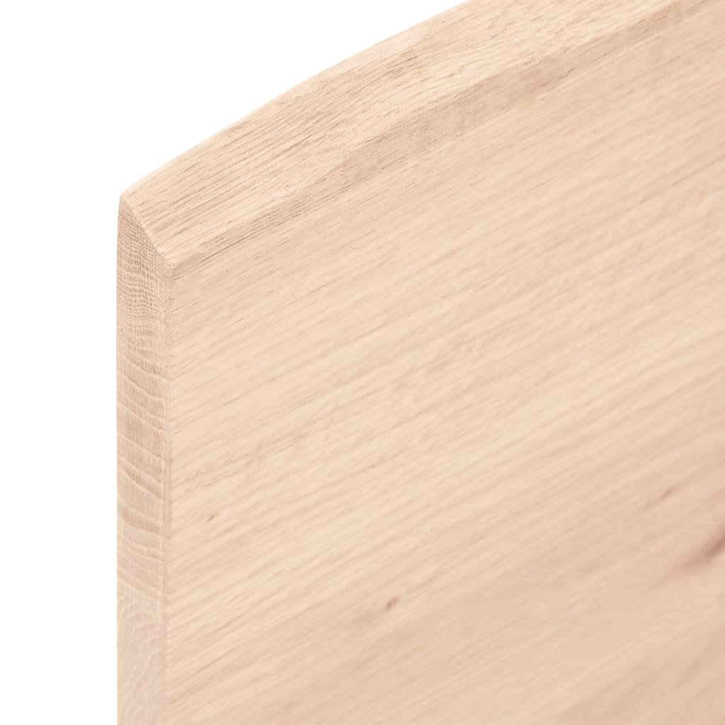 Dessus de table 80x40x2 cm bois de chêne massif non traité - XIOS