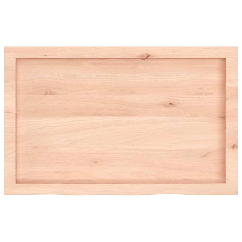Dessus de table 80x50x(2-4) cm bois de chêne massif non traité - XIOS