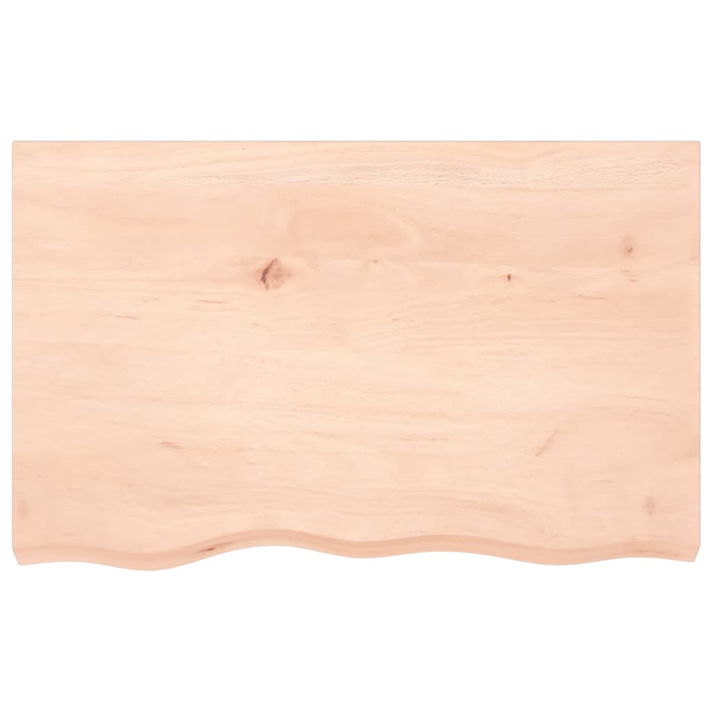 Dessus de table 80x50x(2-6) cm bois de chêne massif non traité - XIOS