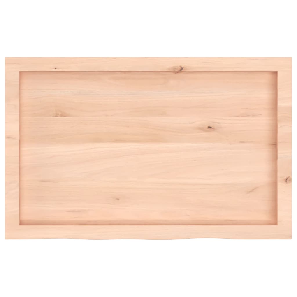 Dessus de table 80x50x(2-6) cm bois de chêne massif non traité - XIOS