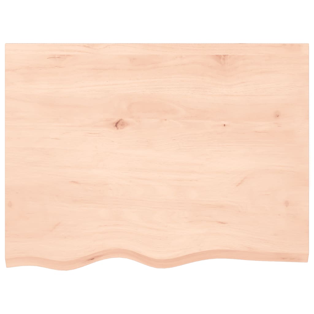 Dessus de table 80x60x2 cm bois de chêne massif non traité - XIOS