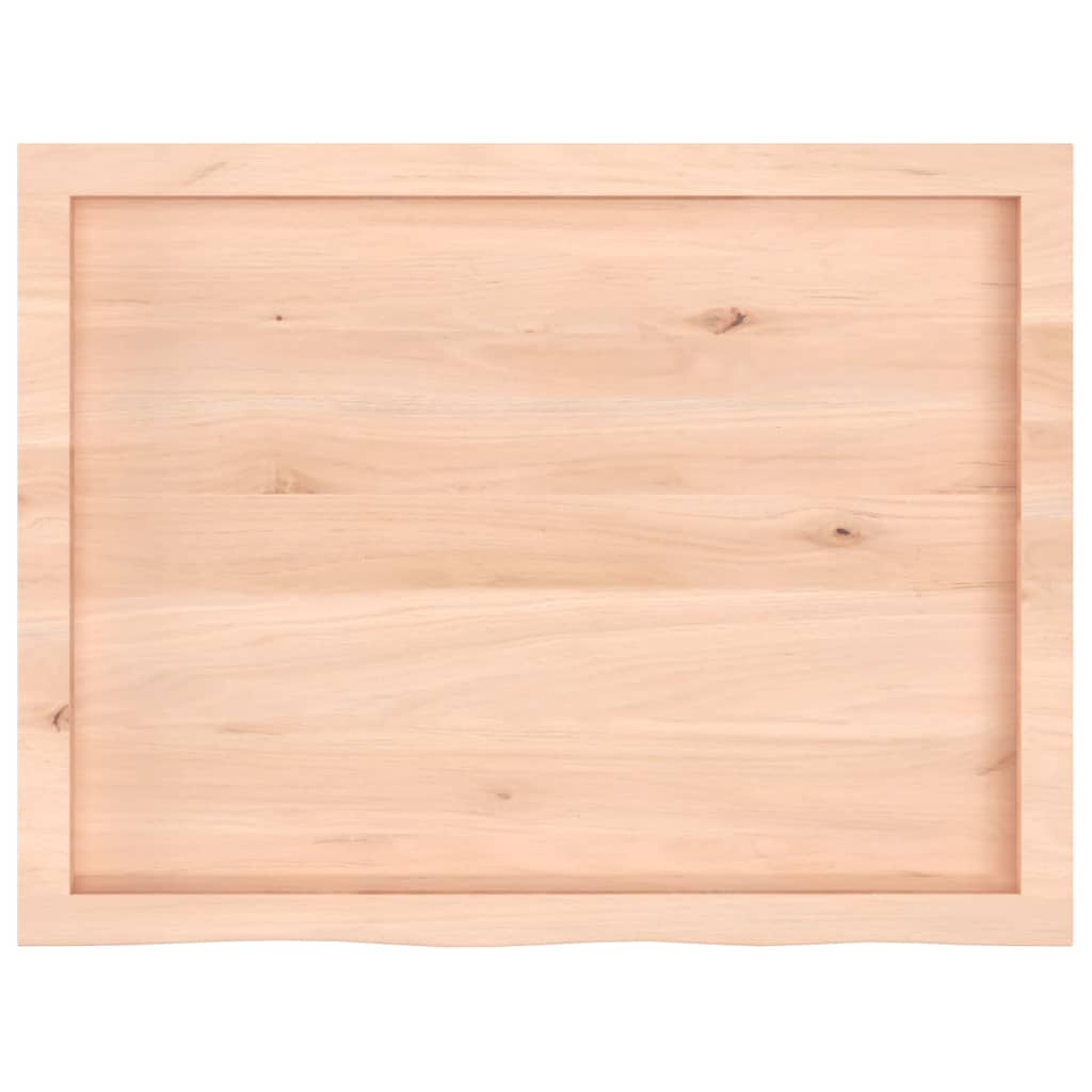Dessus de table 80x60x(2-4) cm bois de chêne massif non traité - XIOS