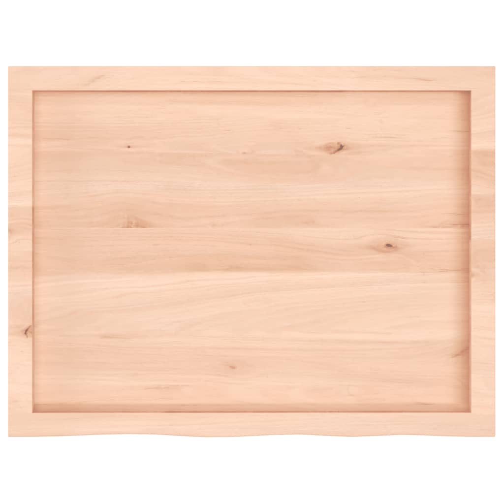 Dessus de table 80x60x(2-6) cm bois de chêne massif non traité - XIOS