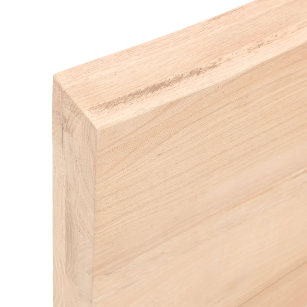 Dessus de table 80x60x(2-6) cm bois de chêne massif non traité - XIOS