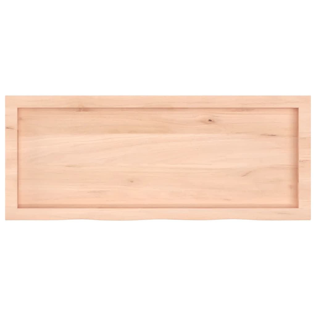 Dessus de table 100x40x(2-4) cm bois de chêne massif non traité - XIOS