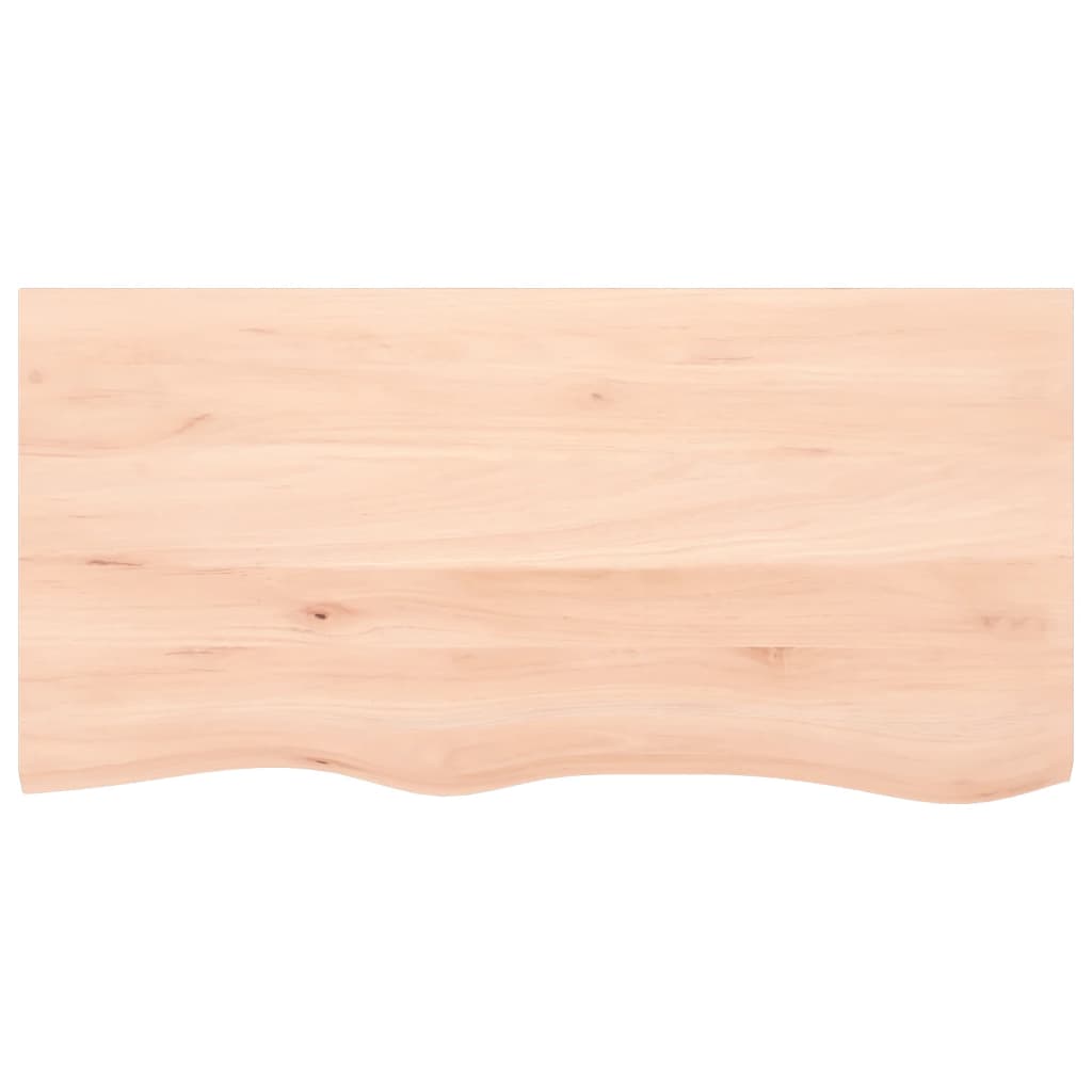 Dessus de table 100x50x(2-4) cm bois de chêne massif non traité - XIOS