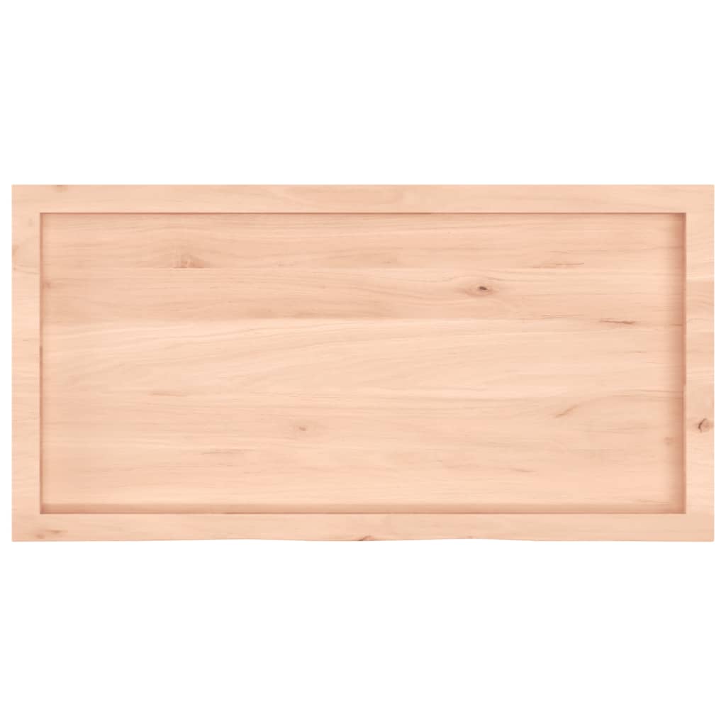 Dessus de table 100x50x(2-4) cm bois de chêne massif non traité - XIOS