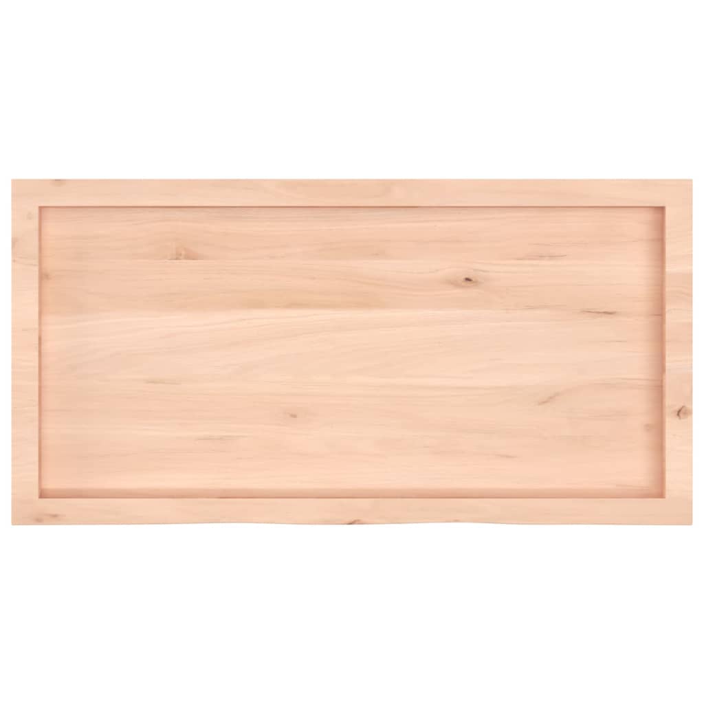 Dessus de table 100x50x(2-6) cm bois de chêne massif non traité - XIOS