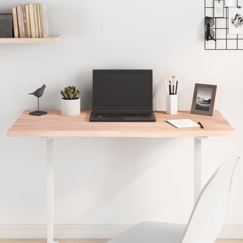 Dessus de table 100x60x2 cm bois de chêne massif non traité - XIOS